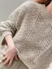 Women's Sweaters Women Sequins Sweater Hook Flower Hollowed Out Autumn Winter 2023 All-Match O-Neck Long Sleeve Ladies Cashmere Pullover