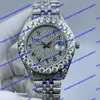 6 modello Top Maker 128238 Orologio da uomo 41mm 218399 126333 Quadrante con diamanti a stella piena Quadrante con diamanti verdi Lunetta Bracciale in vetro zaffiro CAL.2813 Movimento Automatico Orologi da uomo