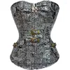 Bustiers Corsets gothique Corset femmes Sexy sous le buste taille formateur et robe mince en cuir