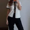 Werkjurken Puloru Elegante Mode Tweedelige Gehaakte Gebreide Jurksets Zomer Vintage Uitgesneden Korte Mouwen Vetershirts Streep Lang