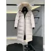Doudoune canadienne Puffer Cananda Goose pour femme Parkers d'hiver mi-longue au-dessus du genou à capuche épaisse et chaude manteaux d'oie pour femme 12231