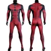 Cosplay adulto masculino carnaval traje de halloween filme dp piscina menino cosplay roupa terno vermelho com acessórios