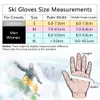 Ski Gloves COPOZZ Men Women 3 finger Touch screen Ski Gloves Waterproof Winter Warm Snowboard Gloves Motorcycle Riding Snowmobile Gloves 231030