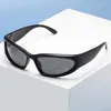 Sonnenbrille Einteilige Radfahren Sport Mode Persönlichkeit Brillen Sonnenschutz Outdoor PC Material Neutral Uv400