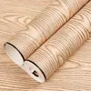 Wallpapers Vintage Faux Wood Panel 3D Waterproof Wall Paper Roll For Cafe Barber Shop Clothing Store Walls Decor