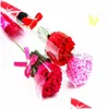 Ghirlande di fiori decorativi Garofano artificiale Fiore di sapone Simation 5 colori per il compleanno San Valentino Decorare regalo Consegna a goccia Dhzfm