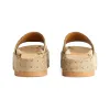 spiegel kwaliteit slipper luxe sandaal dames heren Slide Designer schoen zwart wit platform Met doos canvas Casual Strand Zomer zwembad sandaal comfort Sliders Mule dame