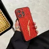 iPhone 15 14 Pro Max Designer Phone Case for Apple 13 12 11 Plus Luxury Bling Diamond Studded Bumbersed Glitter MobileBack Cover Sparkling Fundas Gold Hardwares Black