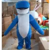 Performance Blue Whale Mascot Costume Najwyższa jakość Bożego Narodzenia Halloween fantazyjna sukienka imprezowa kreskówka strój postaci garnitur karnawał unisex strój