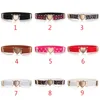 Belts 1Pc Fashion Girls Elastic Heart Buckle Stretch Waist Belt Adjustable Leather Uniform For Teen Kids JeansDresses