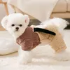 Cão vestuário gato urso roupas grossas de quatro pernas mais veludo hoodies casaco de algodão filhote de cachorro jaqueta de inverno pequena camisa