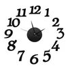 Настенные часы Наклейка на часы Доступная большая цифровая наклейка с зеркальным эффектом Этикетки