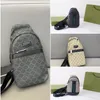 Men's Designer Chest Sling Bag Trend Chest Bags Luxurys Leather Backpack Ophidia Slingbag Embossed Logo Green Red Web CrossBody AVENUE Sling