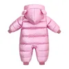 Strampler 30 geboren Baby Strampler Jungen Kleidung Winter Plus samt warmen Schneeanzug Overall Kinder Mädchen Overall Kleinkind Mit Kapuze Mantel Kleidung 231030