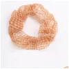 Accessori per capelli Organza Morbido Scrunchie Cravatte scozzesi in chiffon dolce Donne Ragazze Eleganti fasce elastiche Coda di cavallo Consegna a goccia Prodotti su Dhmpf