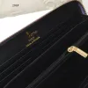 Porte-monnaie de mode portefeuille zippé printemps dans la ville dégradé monogrammes imprimé sac à main en cuir femmes créateurs de luxe pochette