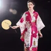 Ethnische Kleidung Traditioneller japanischer Kimono Damenstil Sweat Sauna Bademantel Bühnenkostüm Kleidung Femme