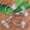 Cluster Rings KFT Natural Healing Crystal Quartz Stone Finger Wire Wrapped Rock Irregular Reiki Adjustable Ring