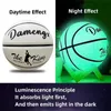 Ballen Glow In Night Basketbal Maat 5 6 7 Kinderen Volwassen Student PU Zacht Leer Outdoor Slijtvast En Antislip 231030