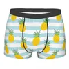 Cuecas engraçado boxer verão fresco abacaxi shorts calcinha masculina roupa interior macia para masculino