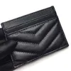 Card Holders Style Designer Wallet Women Caviar Leather Case Fashion Hasp Short Bag Men Lady Purse With Box300m