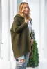 Kadın Sweaters Kapşonlu Cardigan 2023 Bahar Örme Kadınlar Pembe Gri Sonbahar Kış Zarif Uzun Dış Giyim Maxi Y2K Kazak Ceket Yumuşak Ceket