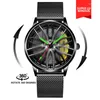 Relógios de pulso para NEKTOM VIP Client Mesh Strap Spinning Luminous Car Wheel Watch