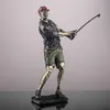 Obiekty dekoracyjne figurki Vilead figura golfowa statua żywica golfisty vintage figurki domowe sam biuro dekoracja salonu
