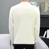 Men's Sweaters 2023 Winter Mink Hair Half High Collar Underlay For Warm Long Sleeve Knitwear A67