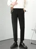Męskie dżinsowe spodnie Corduroy Rube Wysokiej klasy 9-punktowy kombinezon Koreańska wersja Koreańska Wersja Trendy przystojny, szczupły dopasowanie