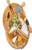 Бамбуковые кухонные инструменты Доска для сыра и набор ножей Круглые доски для мясных закусок Поворотное мясное блюдо Праздничный подарок на новоселье Целый E9488909