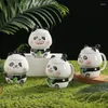 Muggar Cartoon Cute Bamboo Panda Coffee Mug Porcelain Breakfast Oats Milk Office Handgrip Water Cup Kitchen Drinkware 430ml