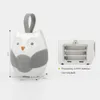 Electric RC Animals Portable Owl White Noise Machine Baby SOOTHER z 10 lekką muzyką 2 dźwięki silikonowy pasek dla niemowląt maluchów 231030