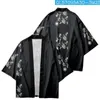 Mäns sömnkläder män kimono mantel casual cardigan coat sommar japansk hem badrock skjortor vintage stil rayon yukata loungewear kläder