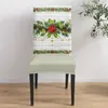 Housses de chaise en forme d'aiguille de pin, feuilles d'arbre de noël, 4/6/8 pièces, étui élastique en spandex pour mariage, Banquet, salle à manger