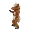 Costume de mascotte de cheval marron, personnage de dessin animé, carnaval de noël, Costumes fantaisie, taille adulte, réduction 2024