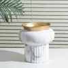 Vasi Stile Nordico Leggero Lusso Ornamenti Artigianali Marmorizzazione Casa Soggiorno Conferenza El Lantern Vaso in ceramica