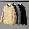 Parkas pour femmes Gmiixder hiver Hip Hop veste rembourrée hommes chaleur velours côtelé mode Simple lettre Patch conception pain vêtements d'extérieur 231027