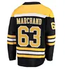 Atacado 32 equipes todos os estilos Top Ed Ice Hockey Jerseys 88 David Pastrnak 37 Patrice Bergeron 63 Marchand 73 Mcavoy