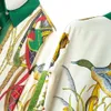 Runway Brand Design Luxury Plus Size Top Summer Barock Palace Vintage Shirt Women Print Långärmad bluskläder 3L Y2008289297927