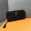 Paris 2024 Top Luxury Designer Carteiras Mulheres Zipper Bolsas De Couro Canal Bolsa Ch Dupla Famosa Mulheres Casuais Carteira Cartas Moeda Cartão Titular Retro Bolsa C Com Caixa