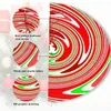 Decorações de Natal Peppermint Candy Cane Redemoinho Vermelho Verde Branco Saia de Árvore 36 "Saias de Natal Tapete para Festa Feliz Natal