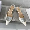 S Sandals Toe Fashion Fashion غير الرسمي أحذية مدببة نساء موجزة جلدية حقيقية Chaussure Femme Size 790 Sandal Caual Fahion Shoe Concie Chauure