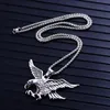 Eagle Pendant Necklaces Women Mens Stainless Steel Couple Jewelry for Neck Fashion Christmas Valentines Gifts for Girlfriend Wholesale