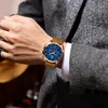 Наручные часы POEDAGAR Мужские кварцевые часы Роскошные спортивные водонепроницаемые хронографы со светящейся датой Мужские наручные часы Деловые кожаные мужские часы 231027