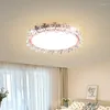 Plafondverlichting Woonkamer voor slaapkamer Huis- en decoratiekamers Moderne lampen Led-ringlichtlamp Lampenkap Verlichtingsarmaturen