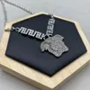 Hot new, collier de créateur, collier pendentif portrait sculpté en argent zircon, bijoux de luxe à la mode, mariage, fête, banquet, cadeaux de haute qualité, vente en gros