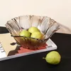 Platen Creatief Bloemblaadje Kristal Compote Moderne Minimalistische Woonkamer Thuis Salontafel Grote Persoonlijkheid Glas Fruitschaal Snack