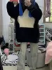 Kvinnors hoodies Deeptown Y2K Harajuku Star Oversize Hoodie Women Powlovers Korean Fashion Kpop Streetwear Design Hood Sweatshirt 2023 Autumn