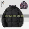 Piumini Parka da donna Giubbotti Uomo Double Sided Cotton Oversize 6XL 7XL 8XL Plus Size 2023 Autunno Inverno Nero Frangivento Business Cappotto caldo spesso Parka 231027